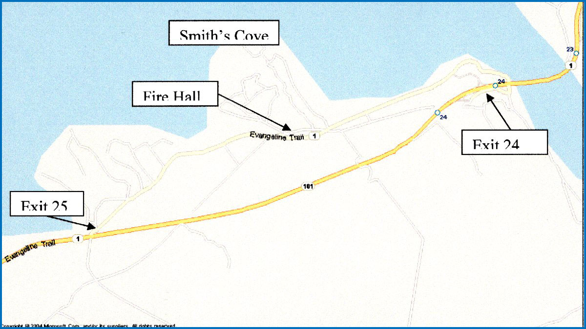 Map of Smith's Cove